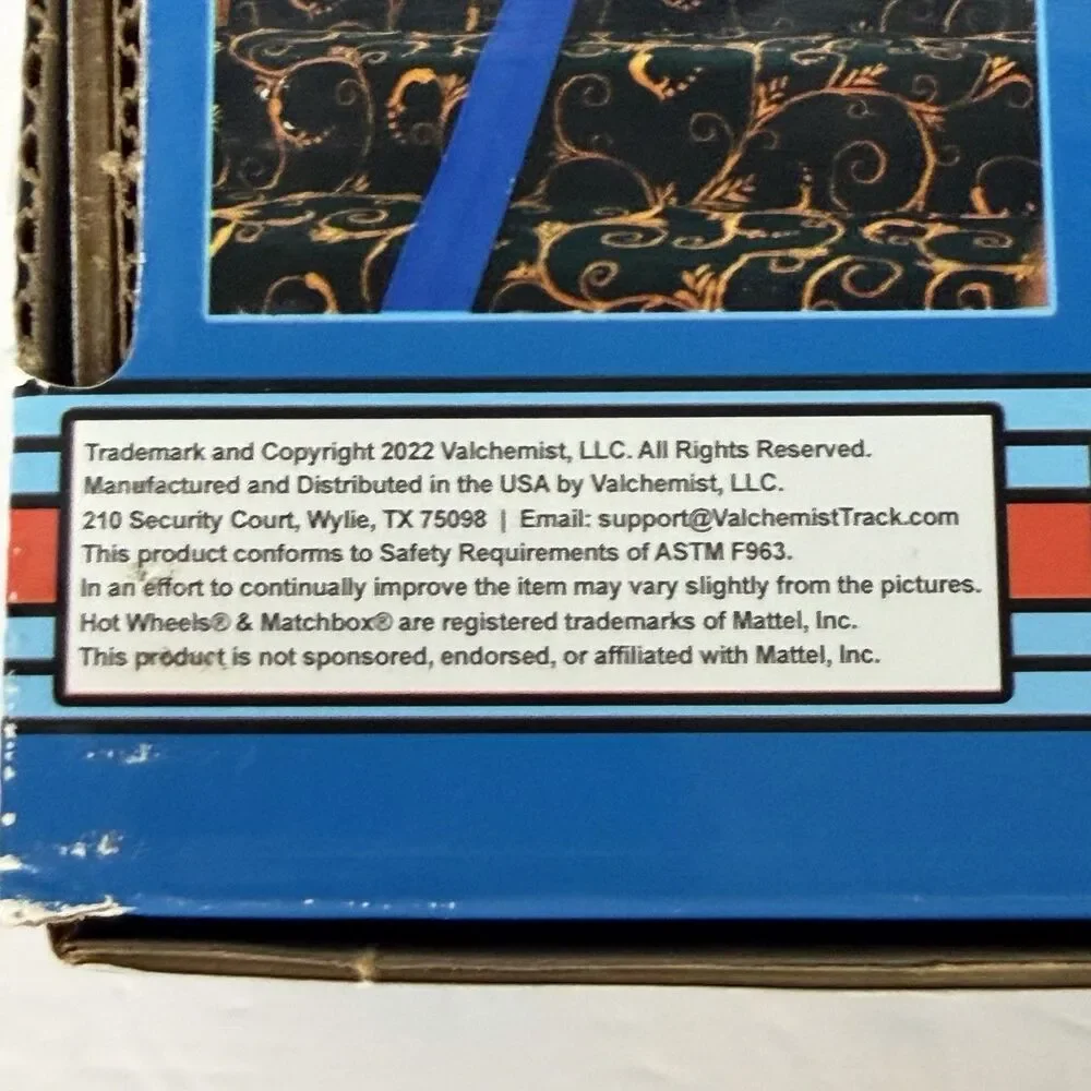 Valchemist FlexTrack 5000 15 Ft Flexible Race Track Hot Wheels 1:64 Blue